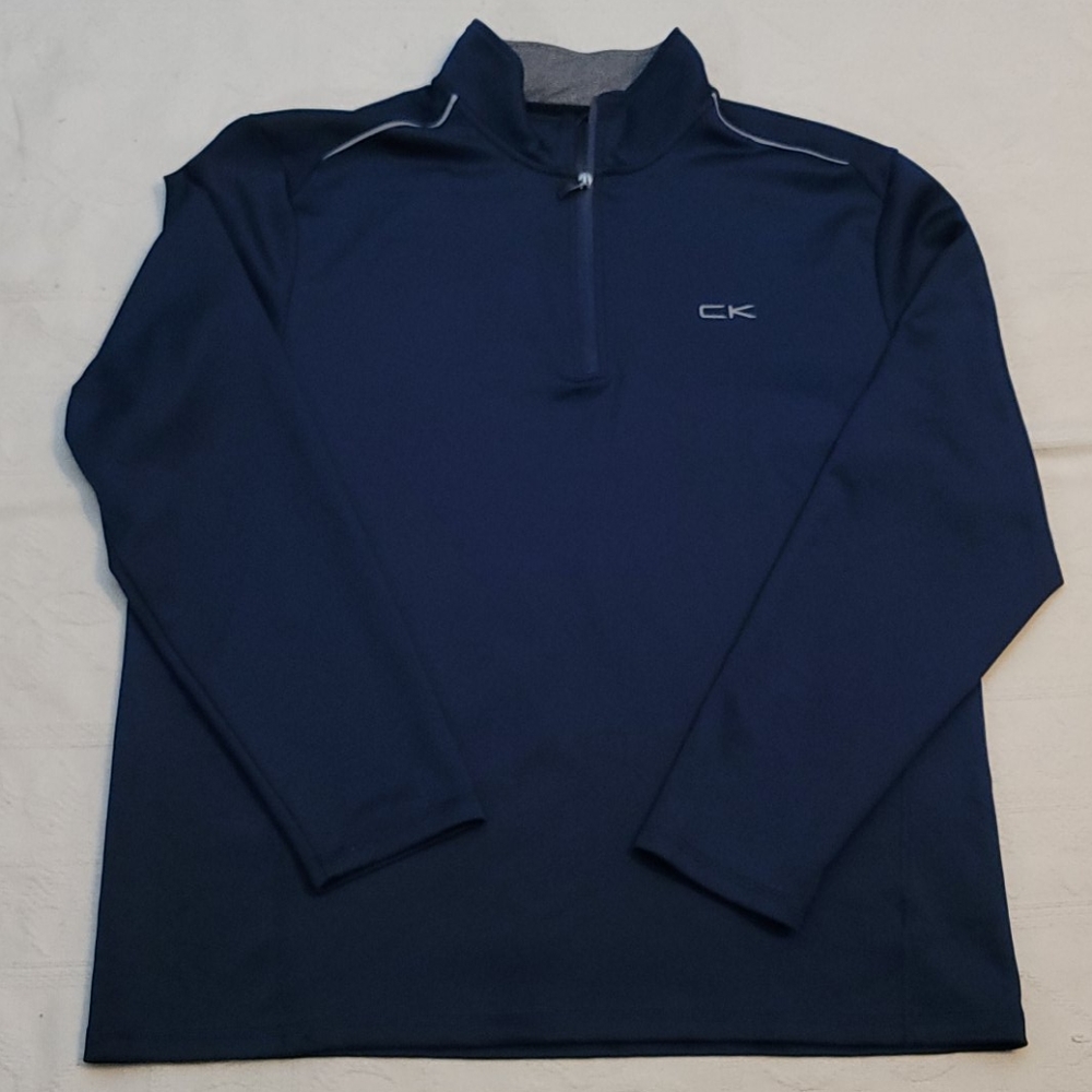 Calvin Klein Pullover Navy Polyester Spandex - image 1